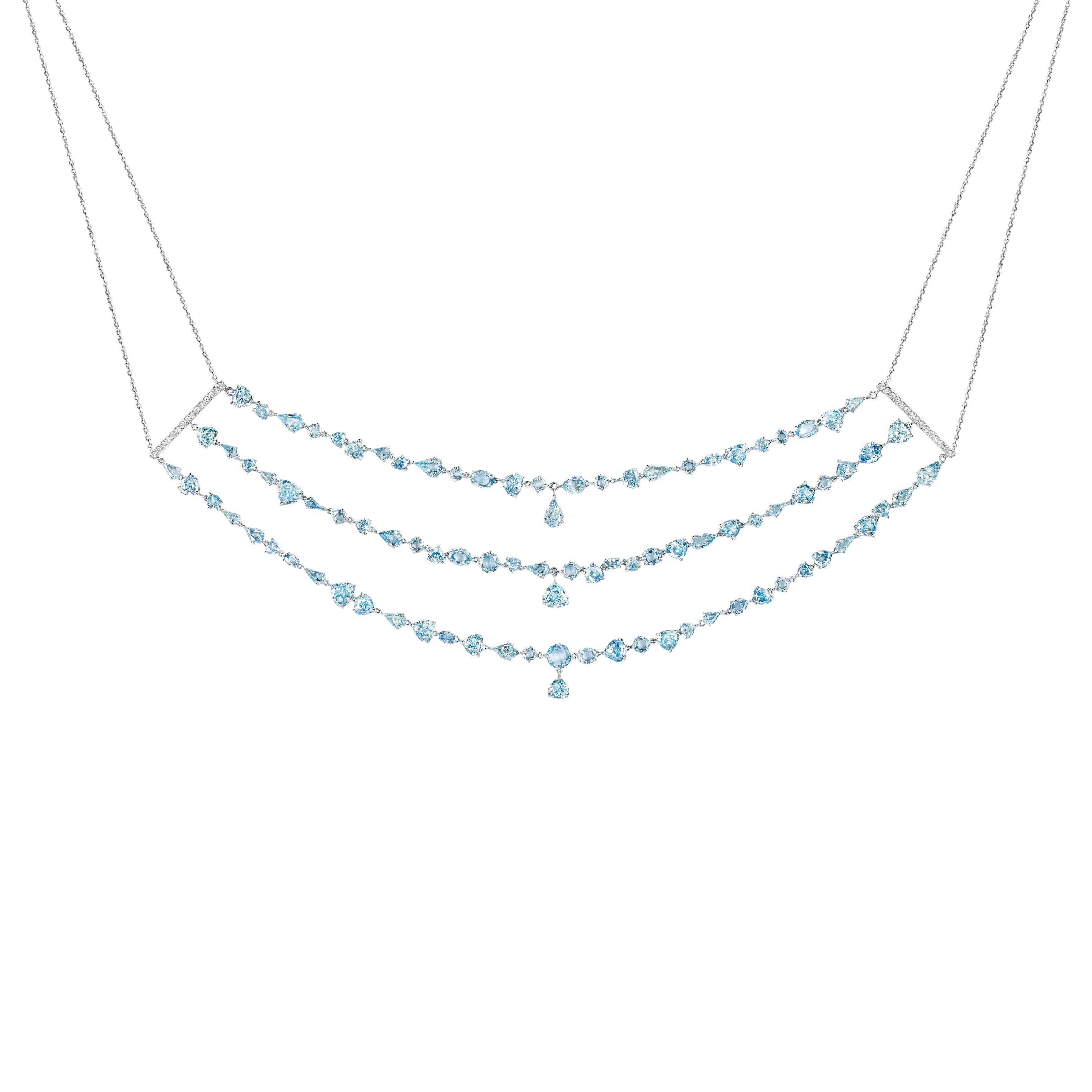 "THE PLEIADES" DIAMOND NECKLACE / 28.278 CTW
18K White Gold

