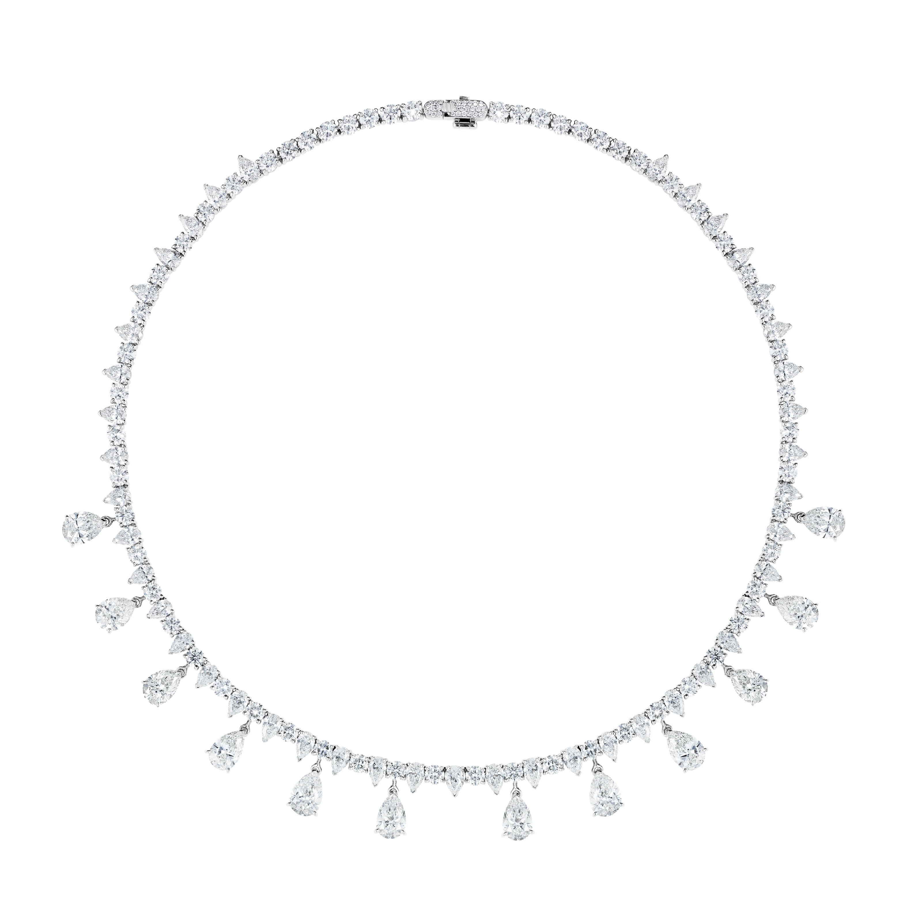 "SHOOTING STARS" DIAMOND NECKLACE / 24.673 CTW
18K White Gold