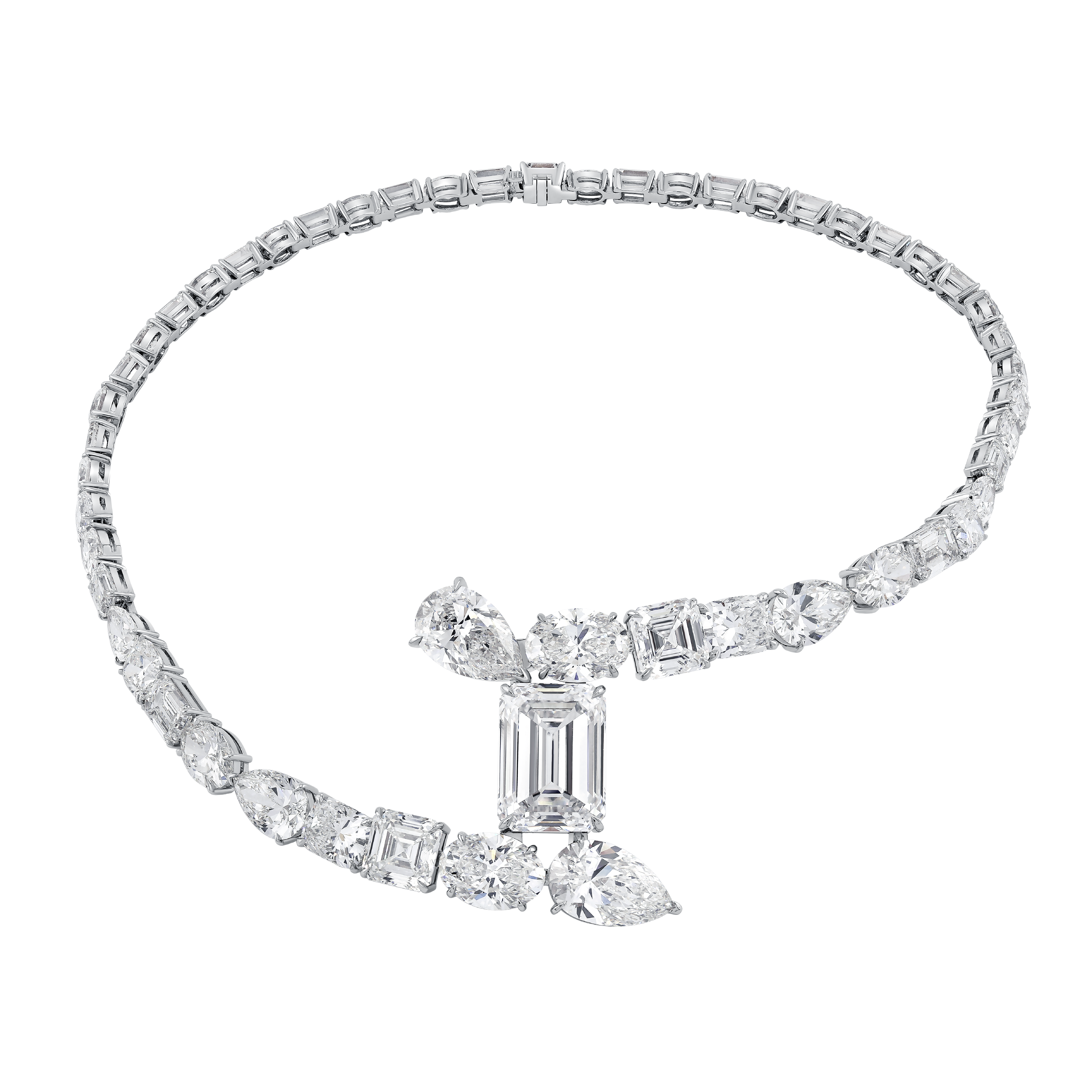 "SUZANNE" DIAMOND NECKLACE / 96.062 CTW
18K White Gold
