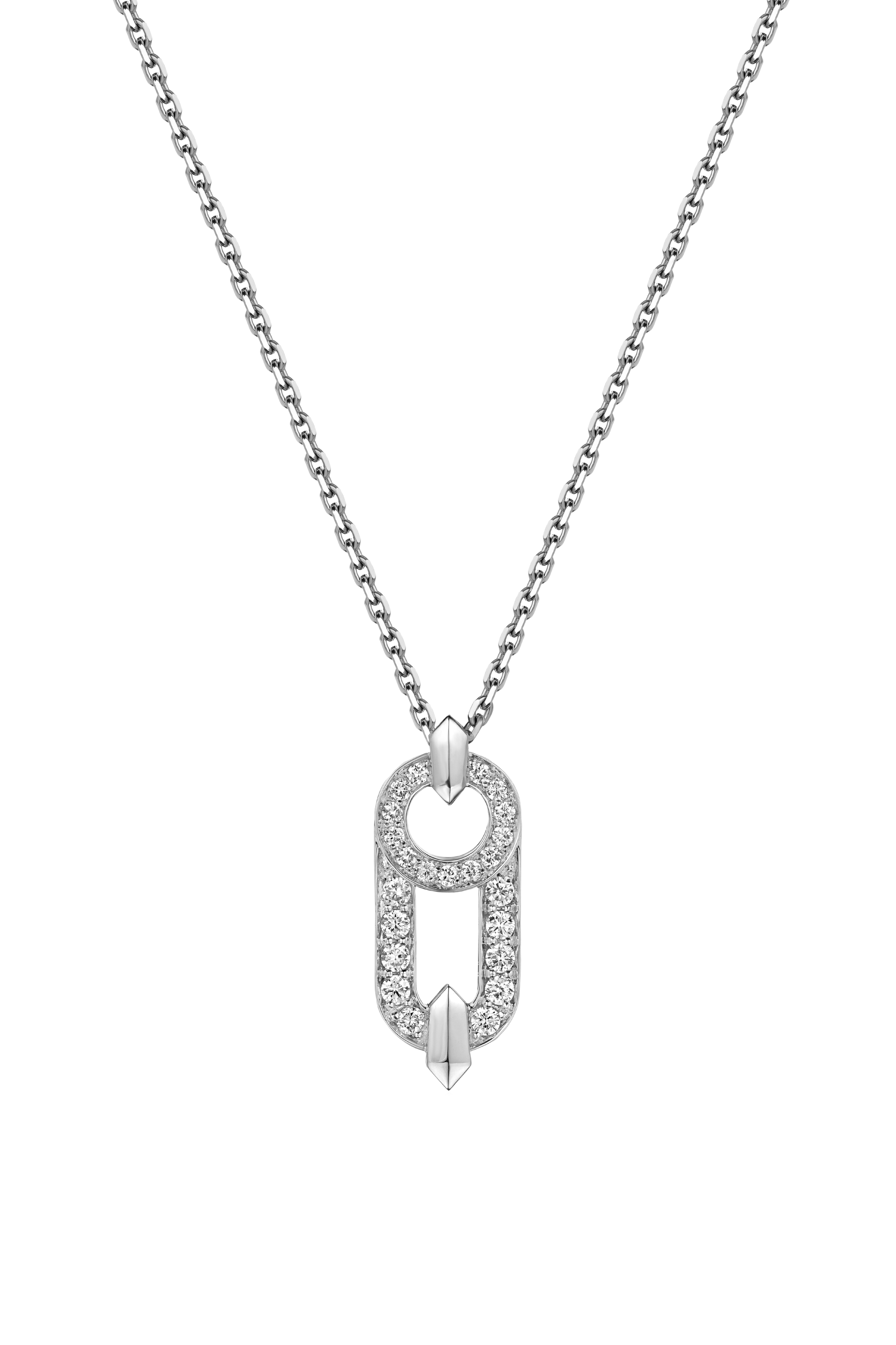 "ARMOR" DIAMOND PENDANT / 0.645 CTW
 18K White Gold
