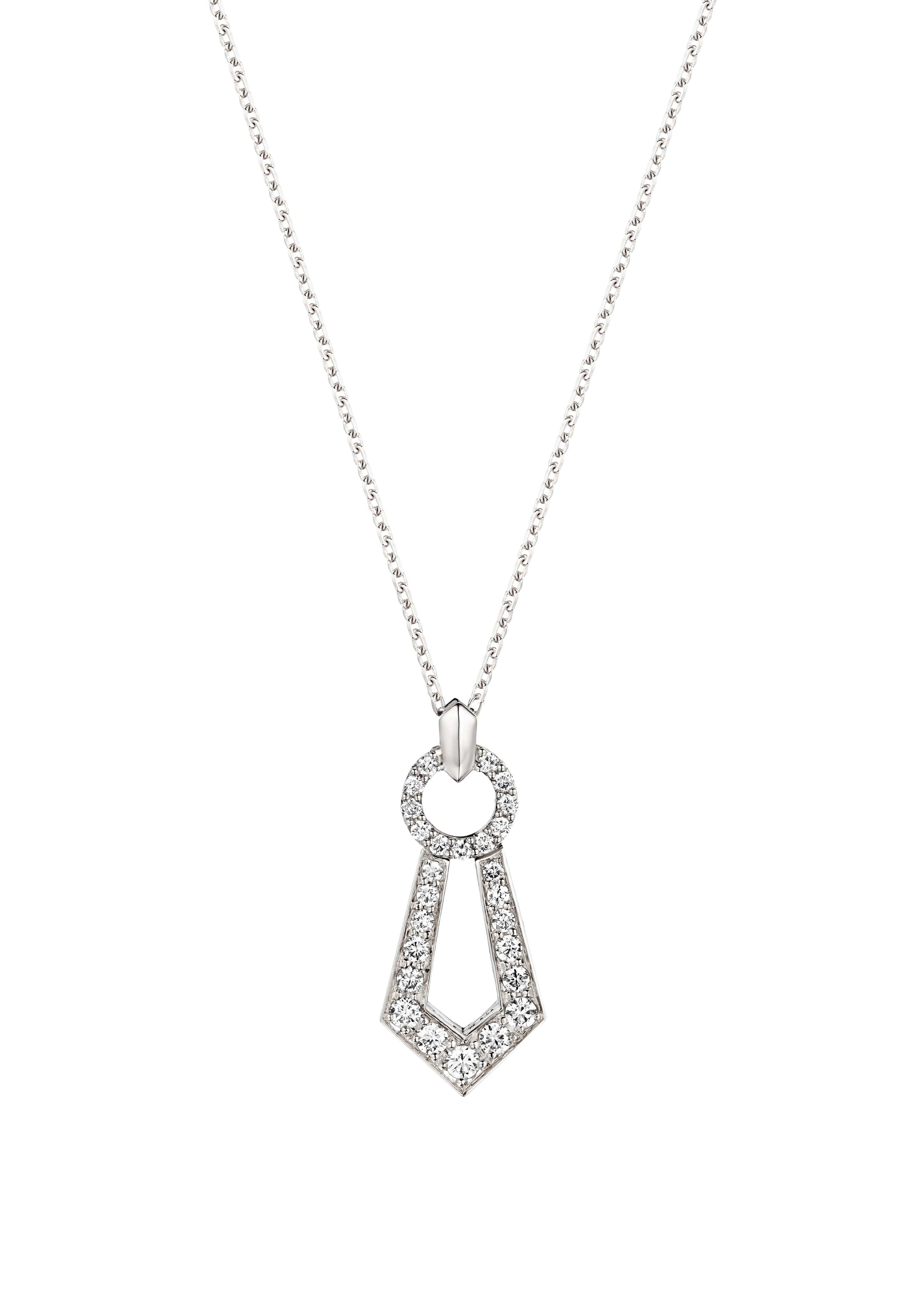 "ROCKET" DIAMOND PENDANT / 0.359 CTW
 18K White Gold