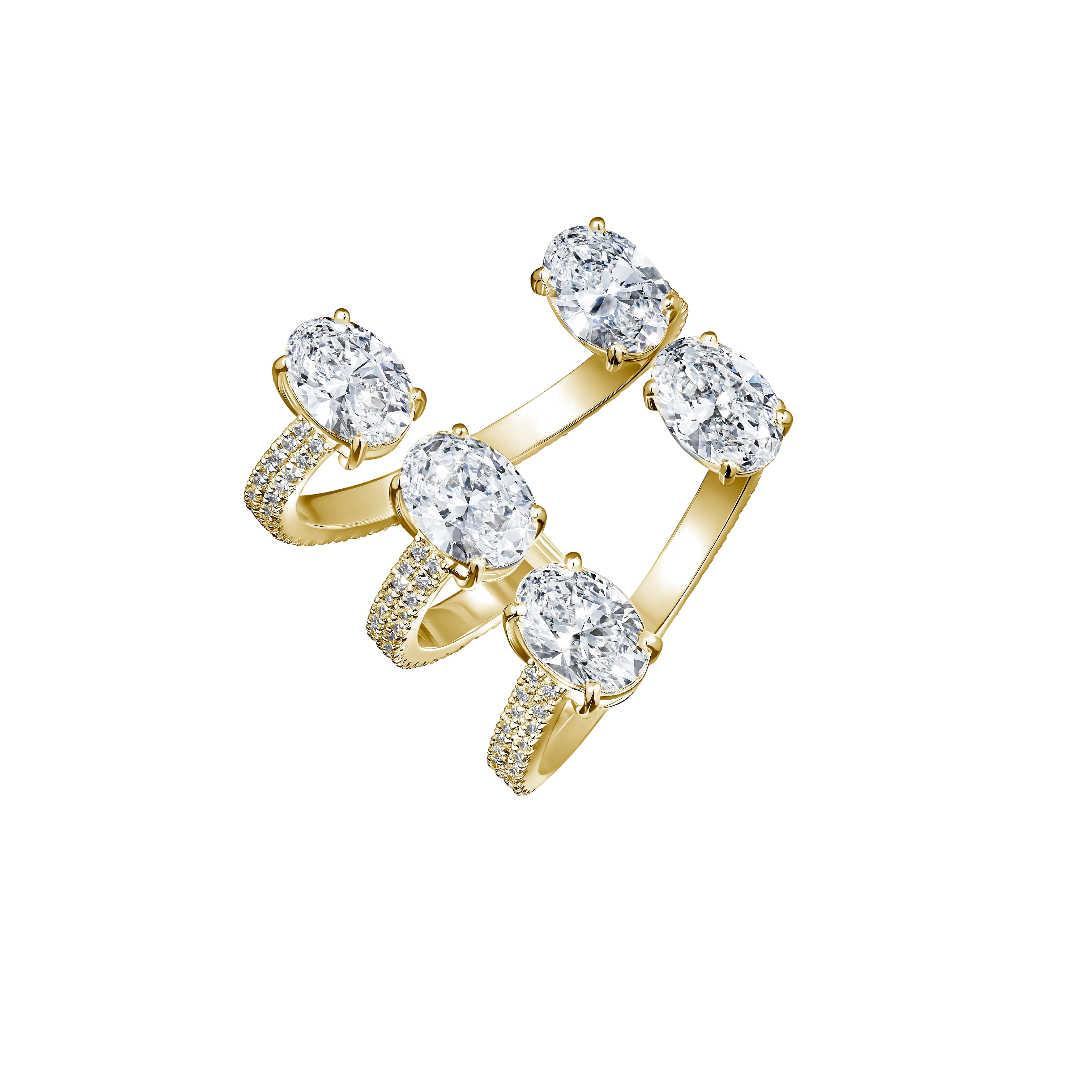 "THE ORBITS OF LIFE" DIAMOND HUG RING / 2.868 CTW
18K Yellow Gold
