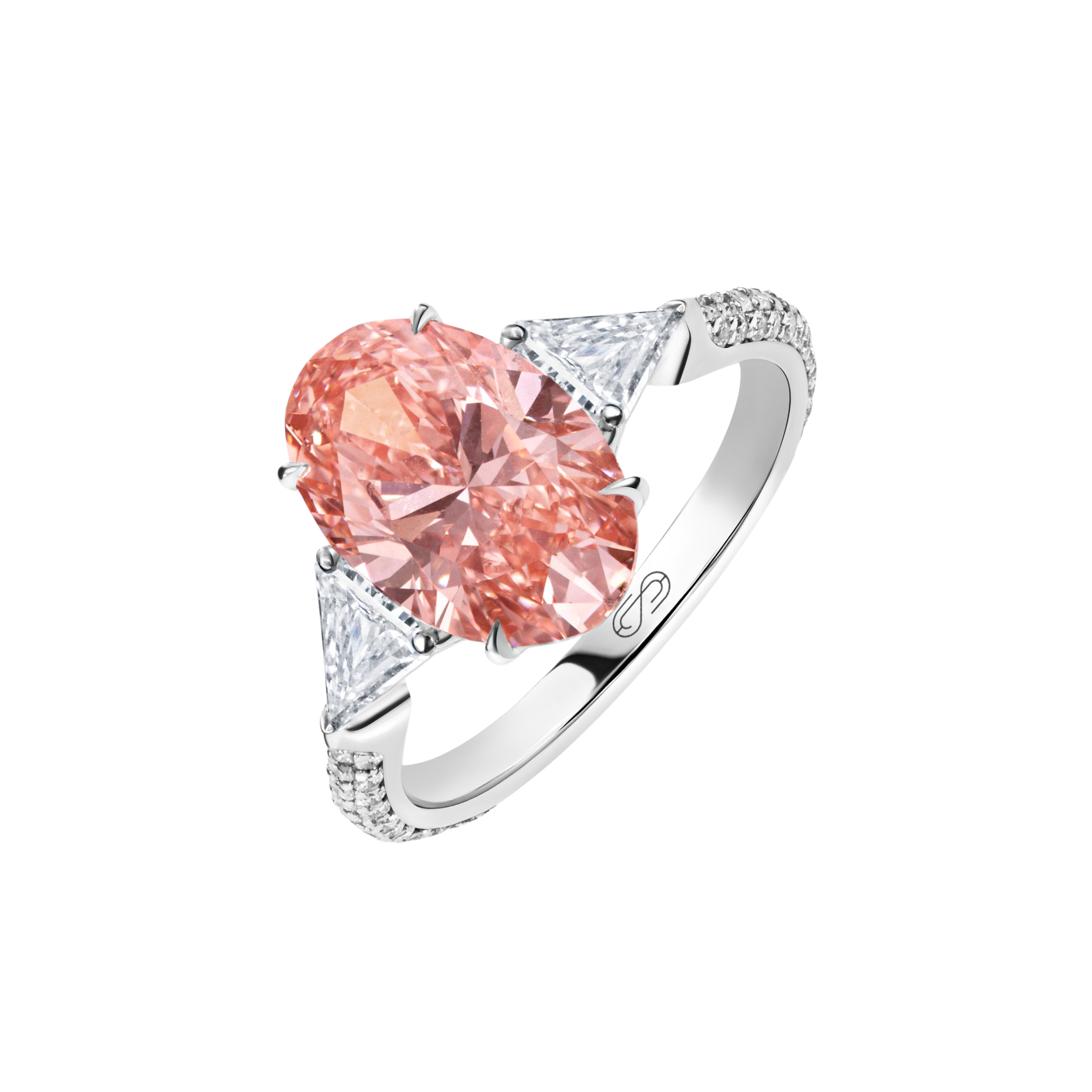 "THE PINK NEBULA" PINK DIAMOND RING / 3.882 CTW
18K White Gold

