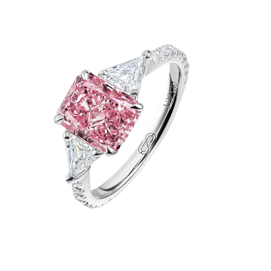 "MАGENTA NEBULA" PINK DIAMOND RING / 2.78 CTW
18K White Gold
