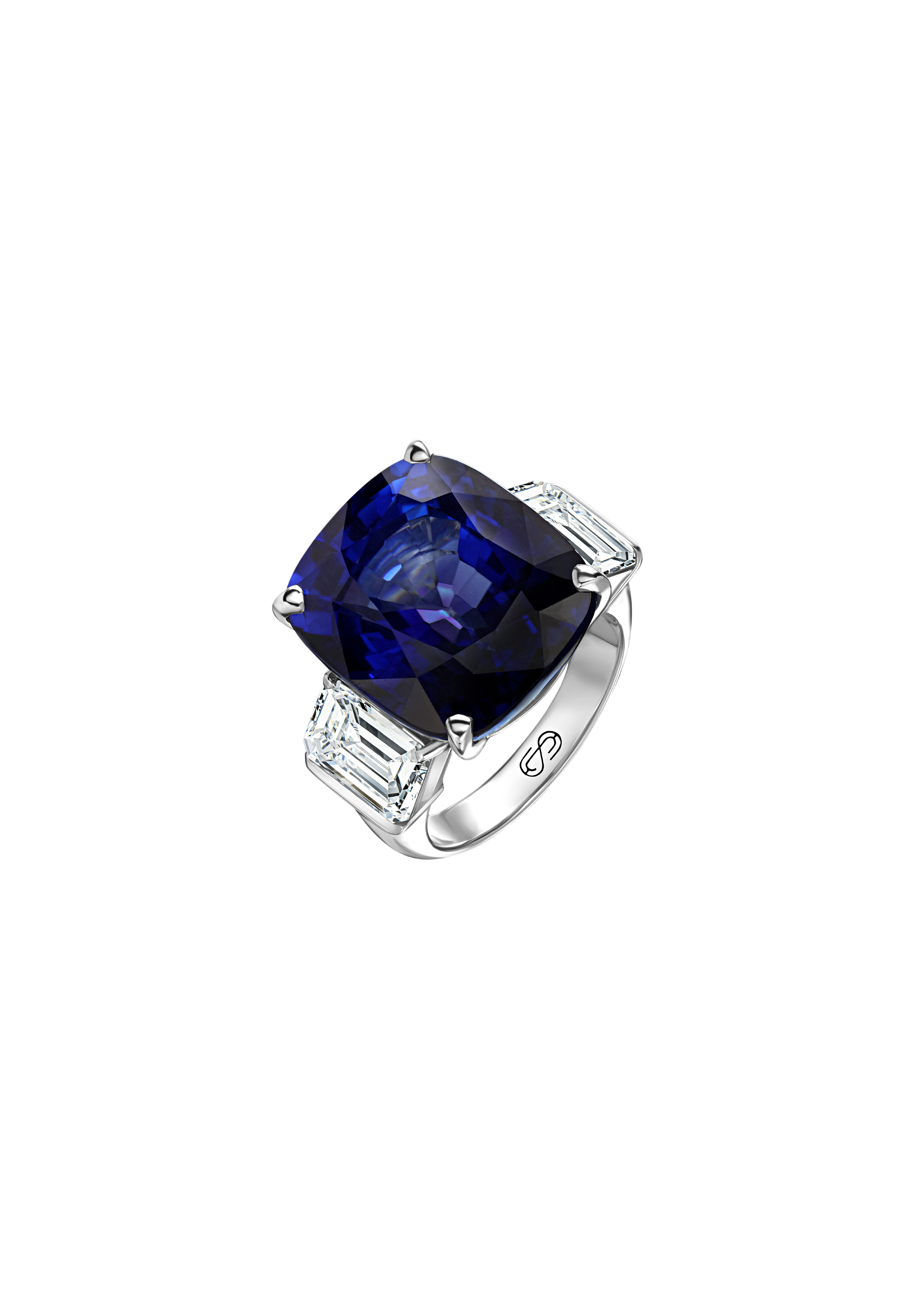 "SPIKA" SAPPHIRE RING / 16.5 CTW
18K White  Gold
