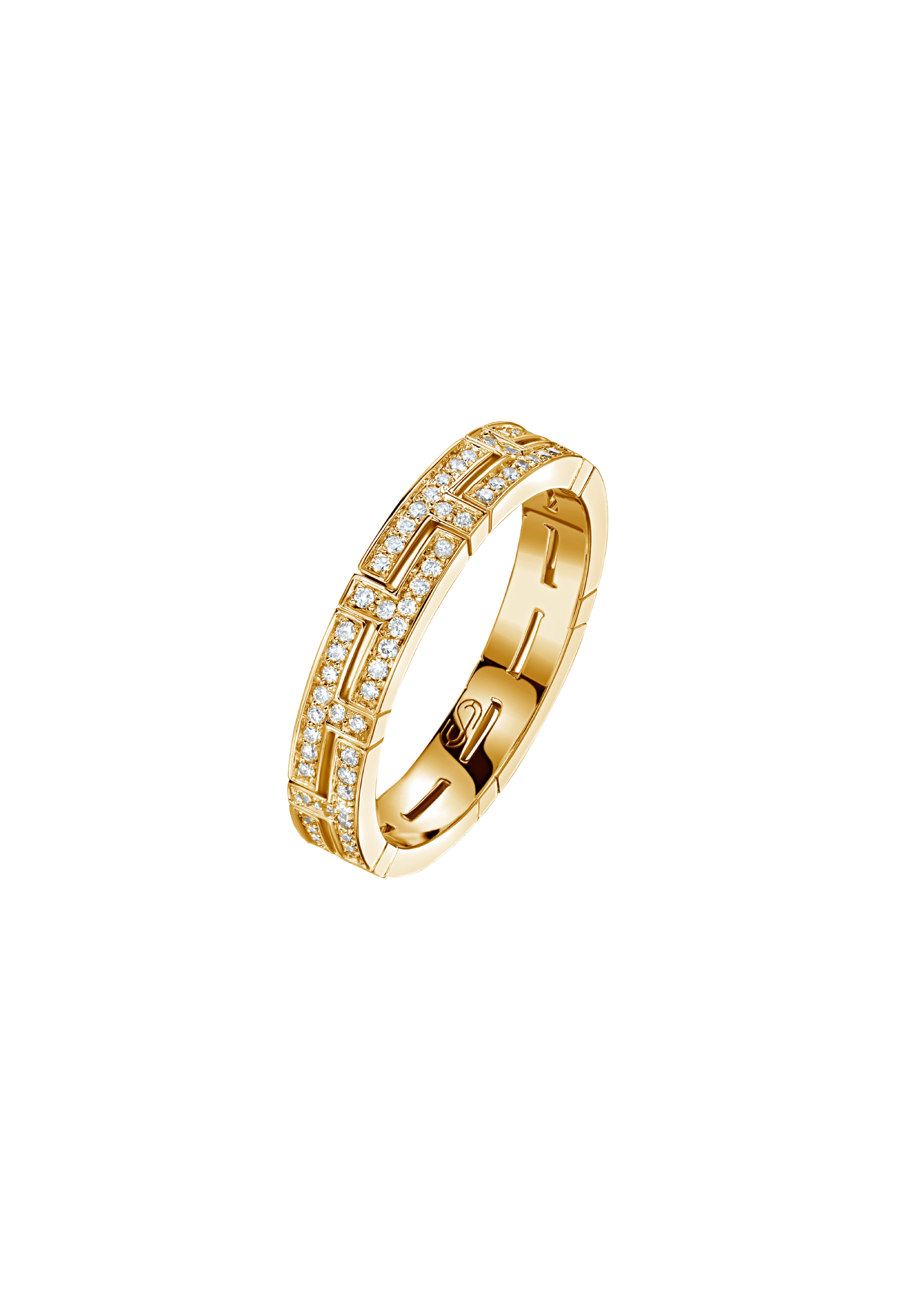 "TTAURI" DIAMOND ETERNITY BAND 120   0.395 CTW 18k Yellow Gold 