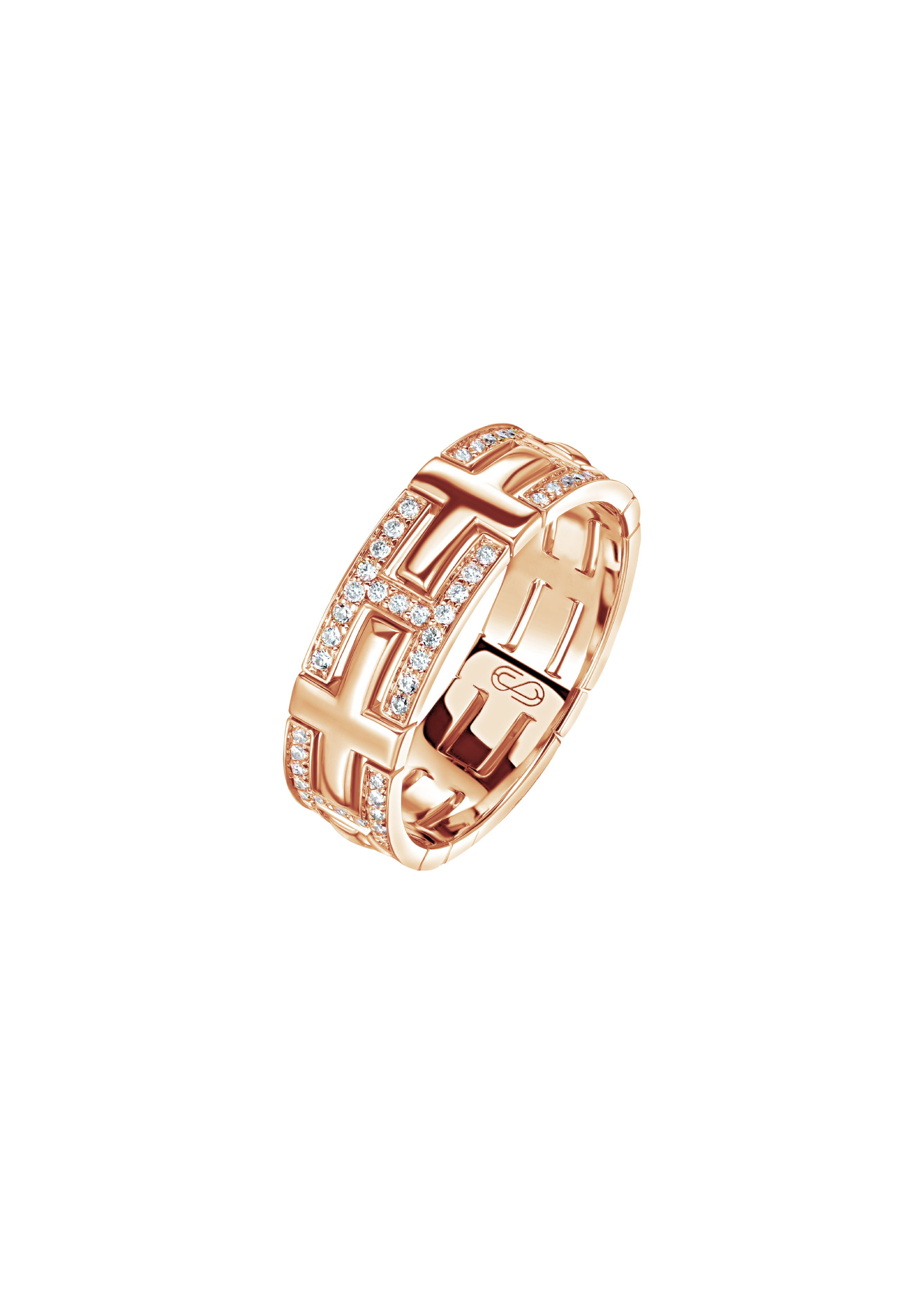 "TTAURI" DIAMOND ETERNITY BAND 95 
18k Rose Gold / 0.405 CTW