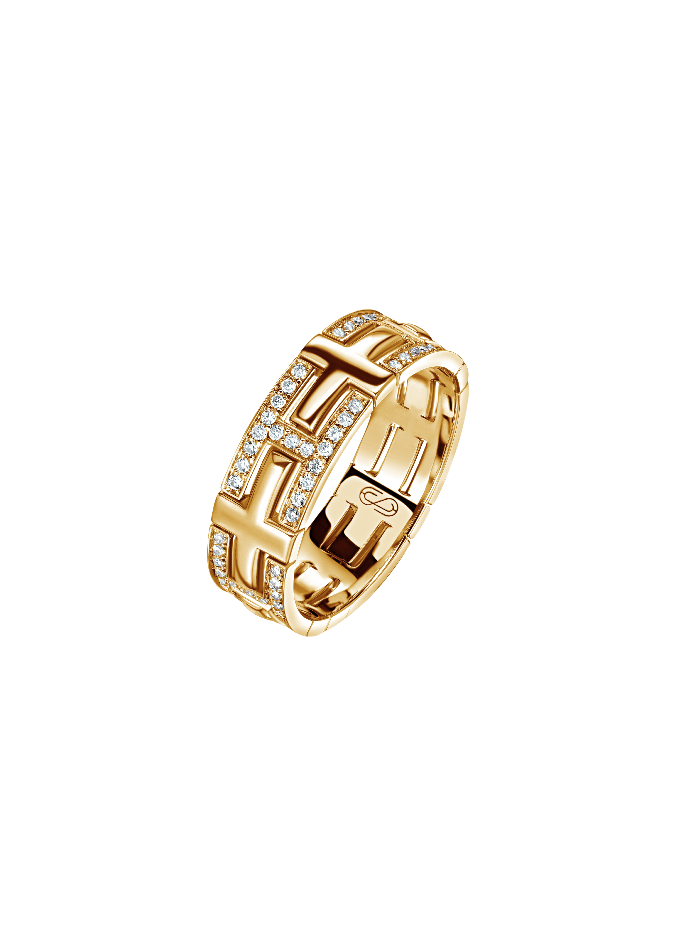 "TTAURI" DIAMOND ETERNITY BAND 95  
18k Yellow Gold / 0.488 CTW